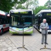Autobusy elektryczne naładują baterie w centrum miasta