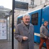 Smog: Prezydent Majchrowski dał przykład. Do magistratu przyjechał tramwajem [foto]